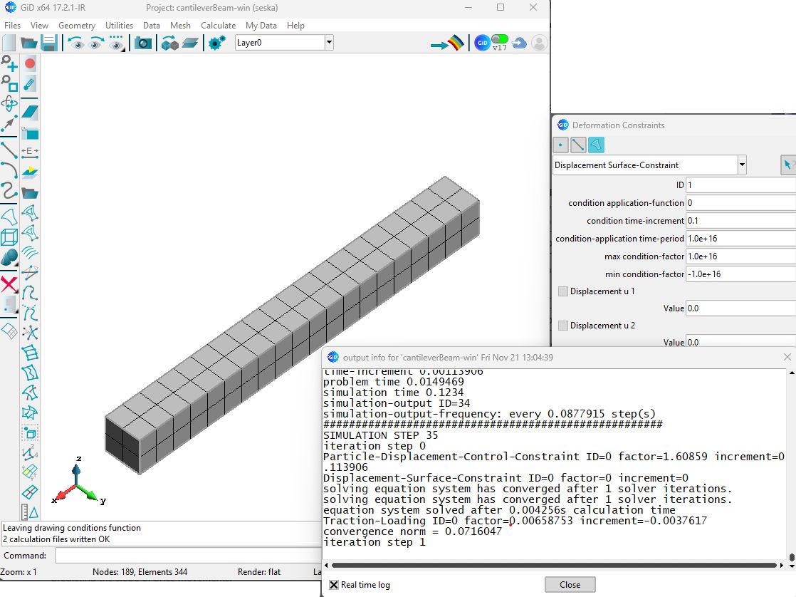 SESKA finite element simulation interface